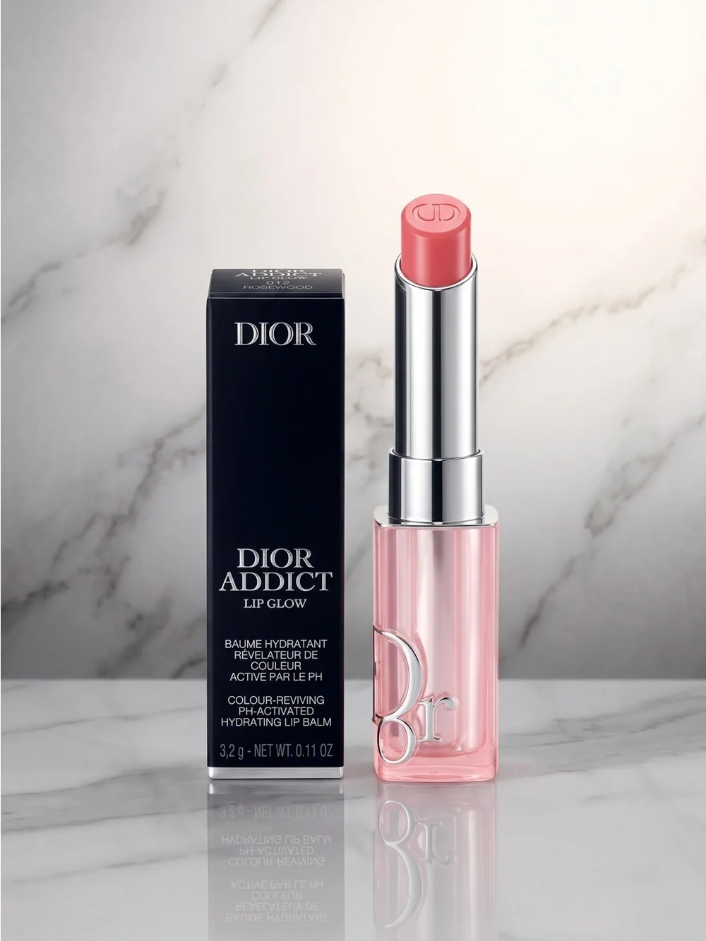 Dior Addict Lip Glow 012 Rosewood Hydrating Lip Balm 3.2g New in Box